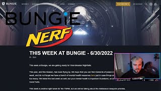 BUNGIE NERFS LAST WORD GJALLARHORN amp LORENTZ DRIVER TWAB NERF [upl. by Ydasahc]