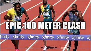 The Fastest Man IN The World  Noah Lyles VS Kishane Thompson  100 Meter Breakdown [upl. by Melar119]