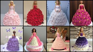 Beautiful Doll Birthday Cake Design for Baby Girl  Doll Cake Decorating ideas [upl. by Alicec]