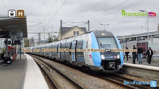 Transilien H Spot des Z50000 IDFM en Gare dÉpinay – Villetaneuse transilien idfm sncf z50000 [upl. by Patrice]