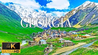 FLYING OVER GEORGIA 4K Video UHD  Calming Music With Beautiful Nature Video For Daily Relaxation [upl. by Atires]