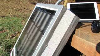 A Greenhouse Solar Can Heater Questions Thermal Mass Max Temperature  The Rusted Garden 2013 [upl. by Agle]