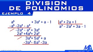 División de polinomios  Ejemplo 4 [upl. by Ellekram]