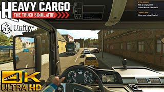 Heavy Cargo  The Truck Simulator  Nice Drive on a Sunny Day  Unity Engine  4K [upl. by Rorrys960]