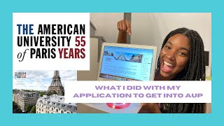 How to get accepted into The American University of Paris Application tips from a MAGC student [upl. by Sirob]