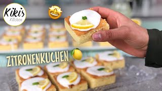 Der saftigste Zitronenkuchen vom Blech  Zitronenblechkuchen mit Zitronenglasur 🍋 [upl. by Shannan966]