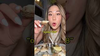 Day 1 eating oysters for every 1k followers foodie newyork oyster happyhour explore foryou [upl. by Cohlette609]