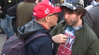 HARDCORE Trump supporter confronts mehow did it go [upl. by Tarsus]