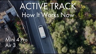 DJI Mini 4 Pro And Air 3  How ACTIVE TRACK Works after Several Updates [upl. by Entruoc]