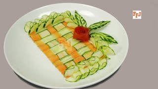 Garnishing Food With Easy Vegetable Decoration [upl. by Odlareg725]