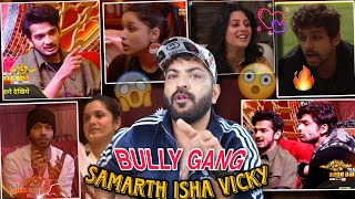 BIGGBOSS17  BULLY GANG SAMARTH ISHA VICKY  MANNARA 😇MUNAWAR FEELING FOR AYESHA 🤔ANKITA ALONE [upl. by Clifton881]