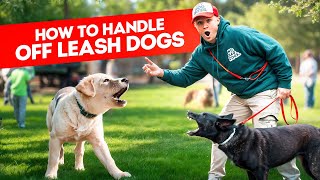 What to do when off leash dog approaches your dog  Dog Training [upl. by Ace]