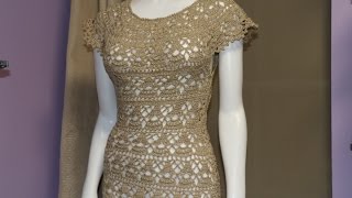 Vestido Crochet para Mujer Fácil paso a paso cc [upl. by Airamak]