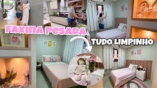 FAXINA PESADA DECOREI O LAR ROTINA REAL DE CASA donadecasa decoração faxinas limpeza faxinao [upl. by Knah]