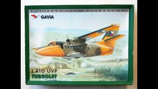 Let L410 Turbolet 172 GAVIA Scale Model Kit VIDEO REVIEW [upl. by Maura118]