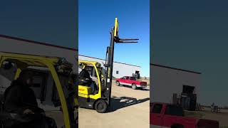 PREOWNED HYSTER THREE STAGE MAST LIFT TRUCK MODEL  S60FT SN H187V06190P [upl. by Frank]