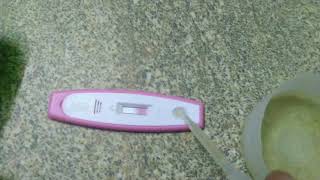 Positive pregnancy test with faint line [upl. by Cheslie]