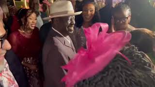 Raila Odinga at Senator Hamida Kibwana’s son wedding in Karen Nairobi [upl. by Hosfmann]