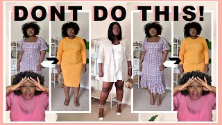 WORST FASHION MISTAKES 4 TUMMY  BELLY FAT 🛑 5 THINGS YOU SHOULD STOP DOING  TIPS 2 FIX  NO SHAPER [upl. by Renell]