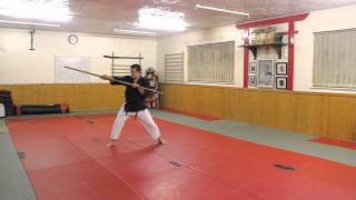 Kata  SHUSHI NO KON  Matayoshi Kobudo [upl. by Airdnekal]