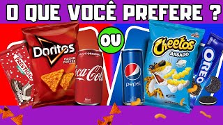 Quiz O que você prefere Versão comidaquiz quizbrasil oquevocêprefere oqvcprefere quizcomida [upl. by Portuna]