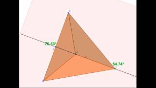 Tetrahedron  Visualizing the angles [upl. by Emmaline]