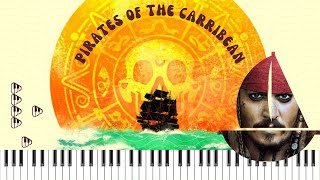 Pirates of the Carribean  Hes a Pirate  Piano [upl. by Hogarth902]