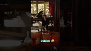 Im 28 weeks pregnant damonsalvatore carolineforbes thevampirediaries viralvideo shorts drink [upl. by Langsdon446]