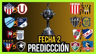 COPA LIBERTADORES 2024 🏆FECHA 2 PREDICCIÓN Y ANÁLISIS [upl. by Kallista]