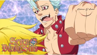 Meliodas VS Ban In perfect cube FULL FIGHT SCENE  Seven Deadly Sins  Nanatsu no Taizai [upl. by Ieso]