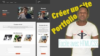 Comment j’ai créé un site portfolio moderne pour Moussa – Simple et efficace portfoliowebsite HTML [upl. by Jerry]