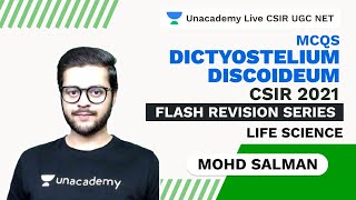 Flash Revision Series  MCQs  Dictyostelium discoideum  Life Science Salman Unacademy [upl. by Prisca826]