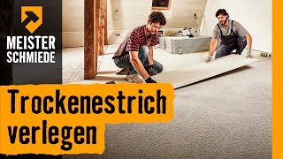 Trockenestrich verlegen  HORNBACH Meisterschmiede [upl. by Rana980]