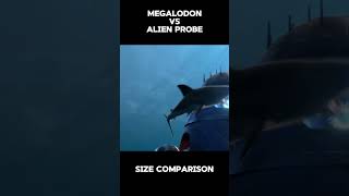 ALIEN PROBE VS MEGALODON SIZE COMAPRISON megalodon alienprobe kaiju godzilla pacificrim [upl. by Drandell]