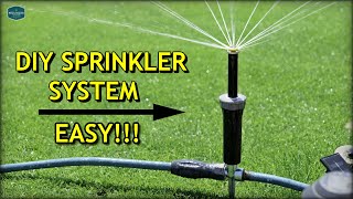 DIY ABOVE GROUND Sprinkler System 2020 UPDATE [upl. by Elbas]