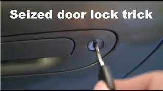 Jammed car door lock key Fix amp maintenance [upl. by Sivra]