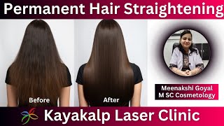 Rebonding hair Treatment  Permanent Hair Straightening  Hair straightening Treatment [upl. by Rett67]