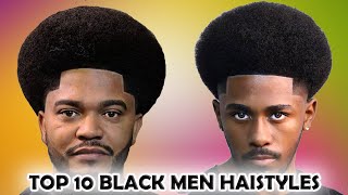 Top 10 Most Beautiful Black Men Haircuts Compilations 2024 ✂️ Taper fade  Afro  Mid Fade  Twists [upl. by Devondra]