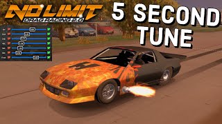 5 SECOND TUNE IN NO LIMIT DRAG RACING 20 [upl. by Yblehs]