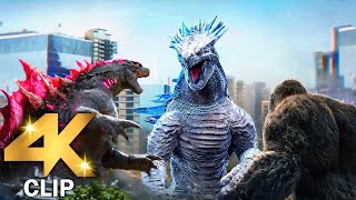 GODZILLA X KONG THE NEW EMPIRE ALL CLIPS  Trailer 4K ULTRA HD 2024 [upl. by Annodam]