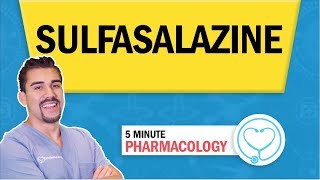 Pharmacology  Sulfasalazine nursing RN PN NCLEX [upl. by Ylrehs]