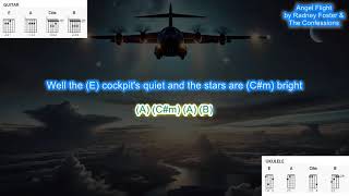 Angel Flight no capo by Radney Foster play along with scrolling guitar chords and lyrics [upl. by Rawdan]