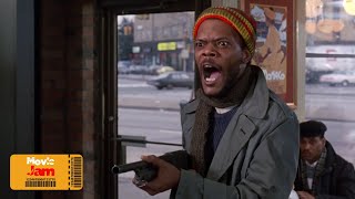 Książę w Nowym Jorku 1988  Napad na restaurację  Samuel L Jackson [upl. by Arahahs]