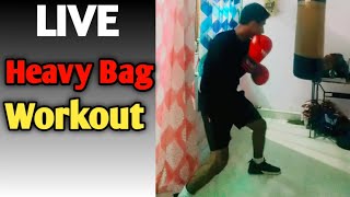 Basic Punches Heavy Bag Workout [upl. by Kirstyn]