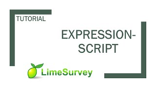 LimeSurvey ExpressionScript quotExpression Managerquot für dynamische Umfragen nutzen [upl. by Nitram]