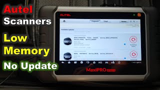 Dealing with Low Memory on Autel Scanner  Cant Download Updates  No Updates Storage Full [upl. by December]