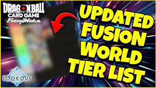 DBSCG FUSION WORLD UPDATED TIER LIST [upl. by Ydnat432]