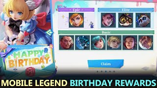 Birthday Rewards in Mobile Legends 2024 [upl. by Nnyltiak182]