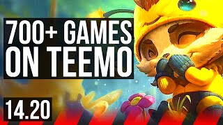 TEEMO vs CAMILLE TOP  49k DMG 700 games Dominating  NA Master  1420 [upl. by Marrin]