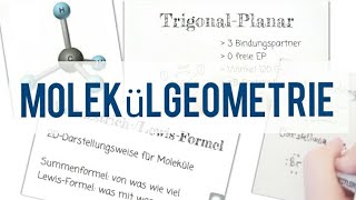 3 Chemie GRUNDWISSEN  Klasse 9  Molekülgeometrie LewisFormel EPAModell Atombindungen [upl. by Laddie]